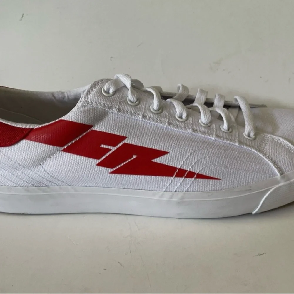 Creative Recreation Zeus Sneakers Men's Size 11 White Red Canvas Lace Up - Picture 5 of 10